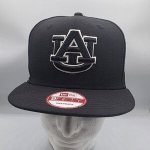 University Of Auburn Tigers New Era Black 9FIFTY Snapback Hat